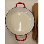Cratiță din fontă emailată cu capac – 30,5 cm, roșie Resigilat Handy KitchenServ