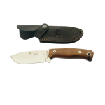 Cutit Joker Montes Outdoor, maner lemn de nuc, cu teaca piele OutsideGear Venture