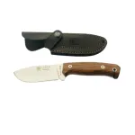 Cutit Joker Montes Outdoor, maner lemn de nuc, cu teaca piele OutsideGear Venture