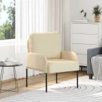 Canapele cu pernă 55cm Crem placaj GartenMobel Dekor