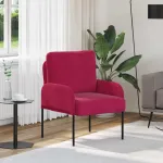 Canapele cu pernă 55cm Roșu Vin placaj GartenMobel Dekor