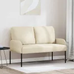 Canapele cu pernă 110cm Crem placaj GartenMobel Dekor