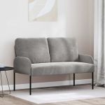 Canapele cu pernă 110cm Gri deschis placaj GartenMobel Dekor