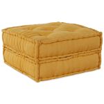 Unitatea de sofa modulară galben 70x70x36 țesătură GartenMobel Dekor