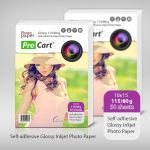 Hartie foto glossy autoadeziva 115/80g 10x15 cm MultiMark GlobalProd