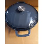 Oala fonta emailata 7 litri, 28 cm, albastru Resigilat Handy KitchenServ