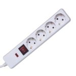 Prelungitor de retea, protectie copii, intrerupator, 4 socluri, alb, home MultiMark GlobalProd