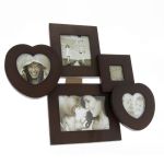 Rama foto multipla timber, 5 fotografii, vintage, fixare perete sau birou, maro inchis MultiMark GlobalProd