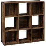 Biblioteca Mix n Modul Ceda cu 9 compartimente, PAL, 101x32x101 cm, maro Household NewTrend