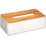 Cutie servetele 5Five Natureo cu capac detasabil, polipropilena, 26x13x9 cm, alb Household NewTrend