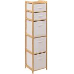 Dulap 5Five Tidy Box cu 5 rafturi, bambus, 35x33x144 cm, natur Household NewTrend