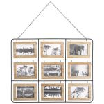Rama foto Atmosphera Vivek pentru 18 poze, 64x49 cm, cadru metalic, maro Household NewTrend