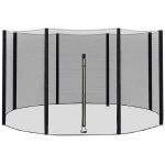 Plasa de siguranta si protectie pentru trambuline, 305 cm, inaltime 180 cm, cu 6 stalpi exteriori Household NewTrend