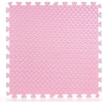 Covoras puzzle xl, 60x60 cm, grosime 2 cm, spuma eva, 2 piese culoare roz MultiMark GlobalProd