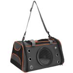 Geanta pentru transport animale mici-medii, pentru caine si pisica, pliabila, 24x48x33 cm, gri Household NewTrend