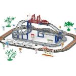 Pista cu masinuta si tren de viteza, 108 piese, 3 ani+ MultiMark GlobalProd