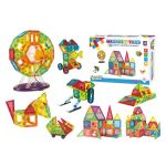 Set constructie magnetic 3d, diferite forme si culori, 130 piese MultiMark GlobalProd