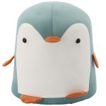 Taburet pentru copii, 28x25cm, maxim 50kg, model pinguin albastru Household NewTrend