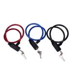 Cablu antifurt bicicleta, inchidere cheie, lungime 62 cm, rosu MultiMark GlobalProd