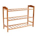 Raft cu 3 nivele pentru incaltaminte, bambus, 68 x 47 x 23 cm MultiMark GlobalProd