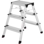 SONGMICS Scara dubla din aluminiu, multifunctionala, sarcina 150kg, cu 3 trepte, 59x44x62cm Household NewTrend