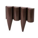 Bordura decorativa pentru gradina, lungime 25.5 x 22.5 cm, maro inchis MultiMark GlobalProd