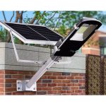 Lampa stradala solara 100w, 206 led-uri, 2 trepte iluminare, telecomanda, aluminiu MultiMark GlobalProd