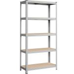 SONGMICS Raft de depozitare metalic, cu suprafata galvanizata, 5 polite, max. 875 kg, 180x90x40cm, argintiu Household NewTrend