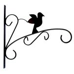 Suport ghiveci suspendat, montare pe perete, model pasare, metalic MultiMark GlobalProd