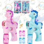 Pistol baloane de sapun unicorn, muzica si lumini, alimentare cu baterii MultiMark GlobalProd