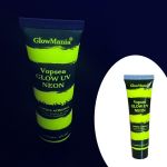 Vopsea glow uv galben neon pentru body painting, cantitate 25 ml, pe baza de apa MultiMark GlobalProd