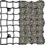 Grila eco p3 pentru parcare, 50x50x3 cm, rezistenta 180 tone/mp, negru MultiMark GlobalProd