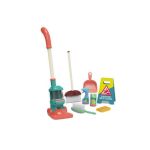 Set de curatenie pentru copii, 8 piese, aspirator, perii, racleta, lopatica, multicolor MultiMark GlobalProd