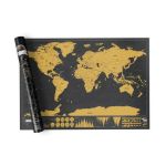 Harta razuibila a lumii, rigla cu lupa, sickere, ace atasare foto, 82.5 x 59.4 cm MultiMark GlobalProd