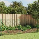 Gard plasă de sârmă cu țăruși de fixare, verde, 1,1x25 m GartenMobel Dekor