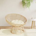 Pernă rotundă crem, Ø 60 x11 cm, țesătură Oxford GartenMobel Dekor