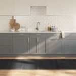 Covor dreptunghiular, gri, 80x400 cm, bambus GartenMobel Dekor