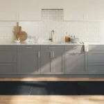 Covor dreptunghiular, negru, 80x400 cm, bambus GartenMobel Dekor