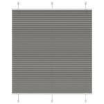 Jaluzea plisată Antracit 115x150 cm Lățime țesătură 114,4 cm GartenMobel Dekor