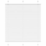 Jaluzea plisată alb 120x100 cm Lățime țesătură 119,4 cm GartenMobel Dekor
