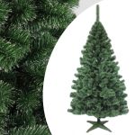 Brad artificial 150 cm pin cashmere – aspect nins, diametru 98 cm, 9 niveluri, 54 ramuri – suport inclus MultiMark GlobalProd