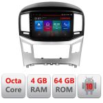 Navigatie Hyundai H1 Starex 2016- E-H1 Octa Core cu Android Radio Bluetooth Internet GPS WIFI DSP 4+64GB 4G RESIGILAT CarStore Technology