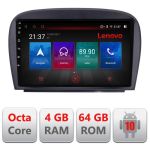 Navigatie Mercedes SL W230 2004-2011 E-W230 Octa Core cu Android Radio Bluetooth Internet GPS WIFI DSP 4+64GB 4G RESIGILAT CarStore Technology