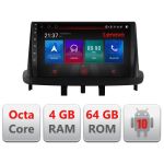 Navigatie Renault Megane 3 E-145 Octa Core cu Android Radio Bluetooth Internet GPS WIFI DSP 4+64GB 4G RESIGILAT CarStore Technology