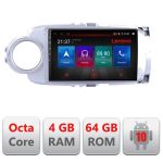 Navigatie Toyota Yaris 2010-2018 E-YARIS10 Octa Core cu Android Radio Bluetooth Internet GPS WIFI DSP 4+64GB 4G RESIGILAT CarStore Technology