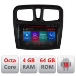 Navigatie Dacia Sandero 2012-2020 var B Android radio gps internet Octa Core 4+64 LTE kit-sandero-variantb+EDT RESIGILAT CarStore Technology