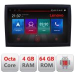 Navigatie Fiat Ducato 2006- E-DUCATO Octa Core cu Android Radio Bluetooth Internet GPS WIFI DSP 4+64GB 4G v1 RESIGILAT CarStore Technology