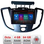 Navigatie Ford Transit 2015-2020 Android radio gps internet Octa Core 4+64 LTE kit-turneo-custom+EDT-E509-PRO RESIGILAT CarStore Technology