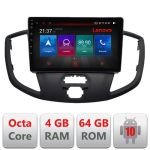Navigatie Ford Transit V363 2015-2021 Android radio gps internet Octa Core 4+64 LTE Kit-custom+EDT-E509-PRO RESIGILAT CarStore Technology