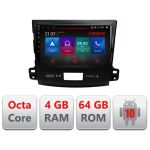 Navigatie Mitsubishi Outlander 2010 E-056 Octa Core cu Android Radio Bluetooth Internet GPS WIFI DSP 4+64GB 4G v1 RESIGILAT CarStore Technology